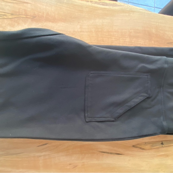 Anthropologie Maeve Womens Pants Black Slit Flared Ponte Stretch Size Large - Picture 10 of 12